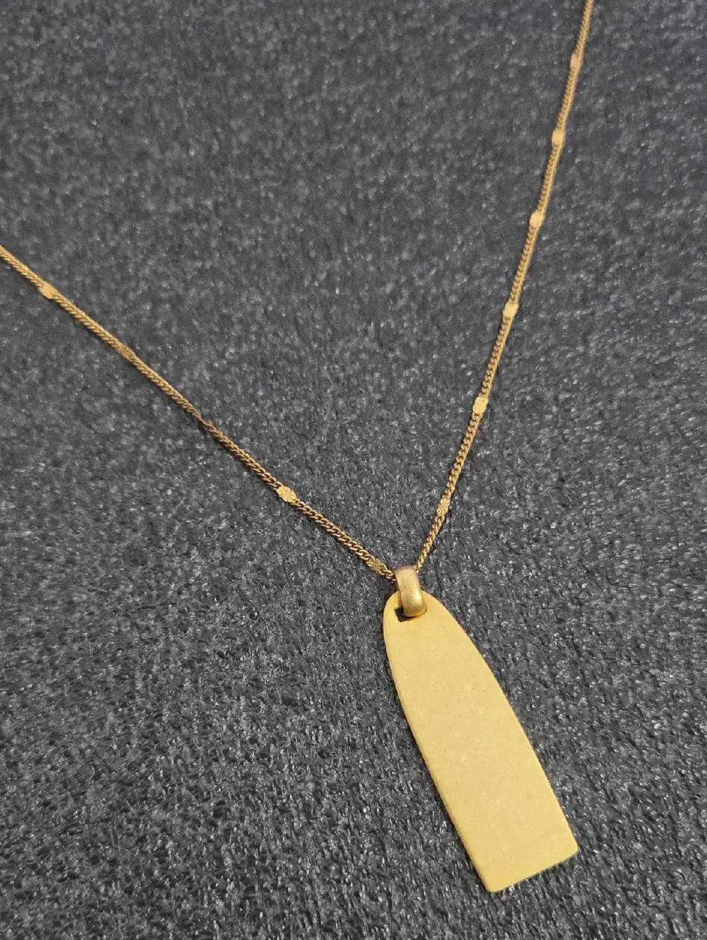 Madewell minimalist gold-tone pendant necklace - Picture 2 of 4